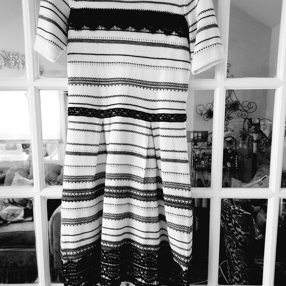 White Knit Dress